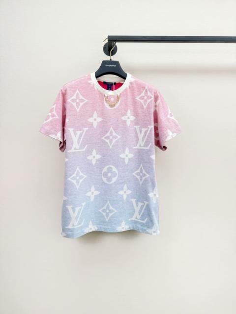 Louis Vuitton LOUIS VUITTON Ruffle gradient logo chain short sleeve Shirt