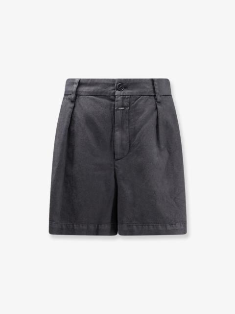 CLOSED Closed Fevyl Cotton Linen Blend Shorts Black