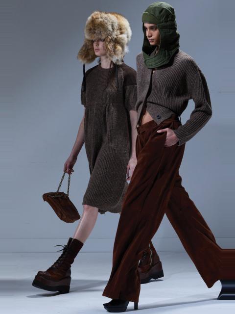 R13 PLEATED WIDE LEG LEATHER PANT