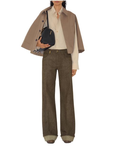 Burberry burberry Cotton Blend Cape in Trail at Nordstrom