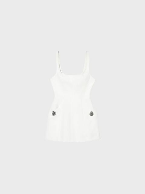 Blumarine SHORT DRESS IN CREPE WITH JEWEL DETAILS