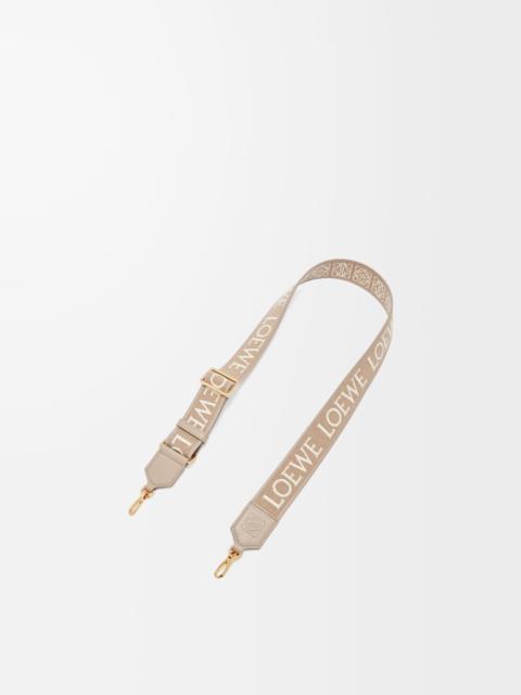 Loewe Anagram strap in jacquard and calfskin