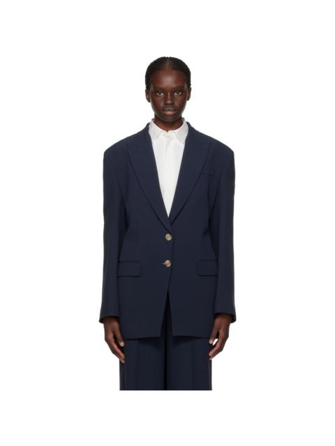 BOSS Navy Cutout Blazer