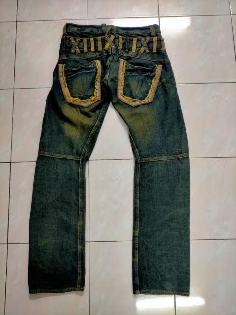 Hysteric Glamour Dominate Handcrafted Double Waist Distressed Jeans