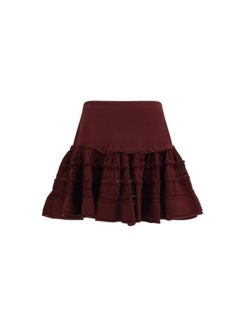Alaïa Alaïa Women Wool Crinoline Ruffle Mini Skirt