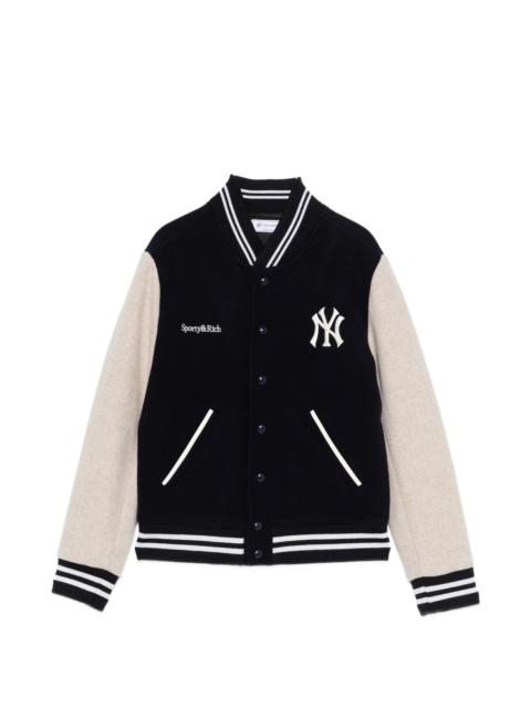 Sporty & Rich Sporty & Rich Logo Striped Jacket