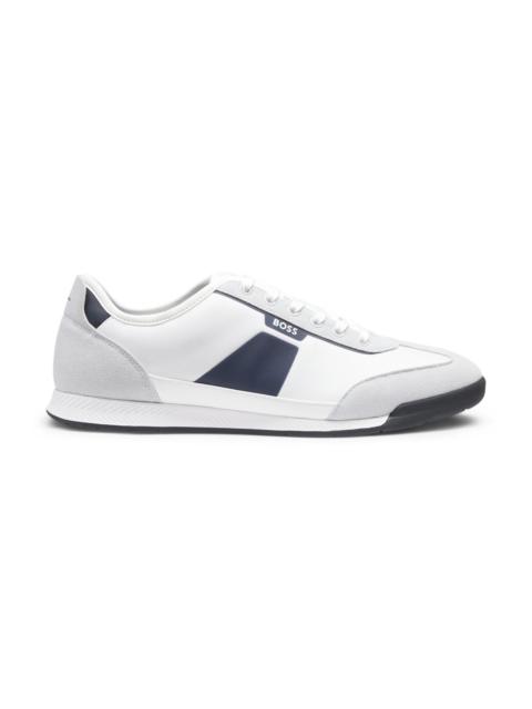 BOSS LOW-TOP TRAINERS WITH STRUCTURED TRIMS
