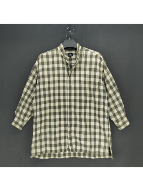 Other Designers Issey Miyake - IM by Issey Miyake Checkered Long Sleeve Shirts #1361-57