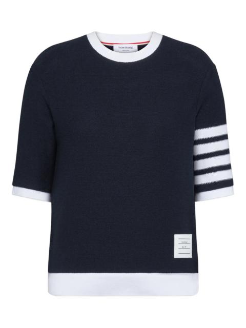 Thom Browne Thom Browne Textured 4-bar Tee T-shirt