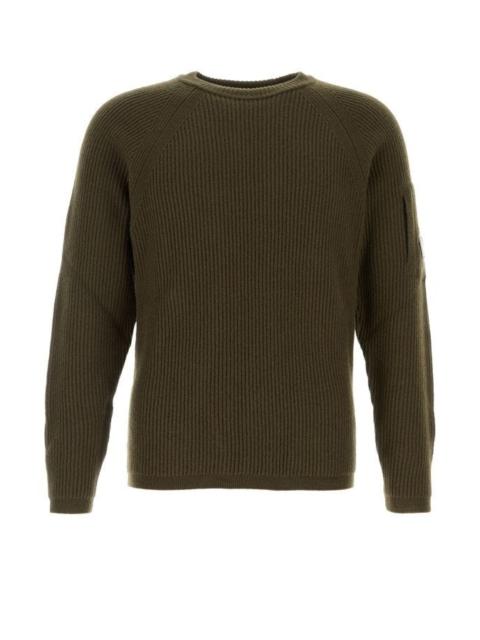 C.P. Company C.P. Company Man Olive Green Wool Blend Sweater