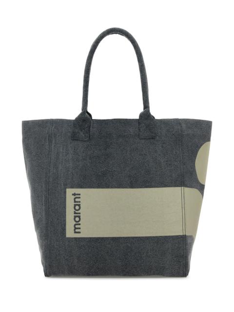 Isabel Marant Melange grey cotton Yenky shopping bag
