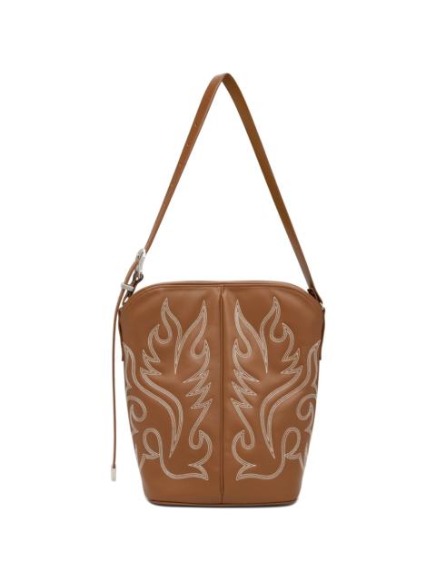 TOGA PULLA Tan Western Shoulder Bag