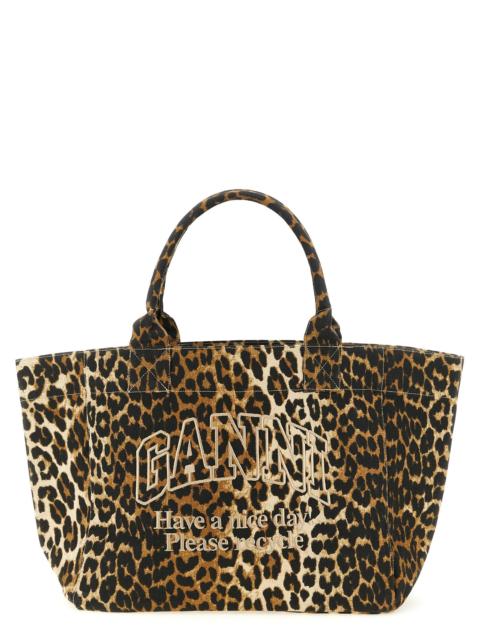 GANNI Ganni Women 'Leopard Medium Tote' Shopping Bag