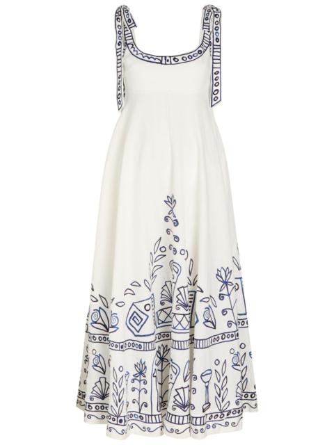 ALÉMAIS Alemais Leela Printed Linen Maxi Dress