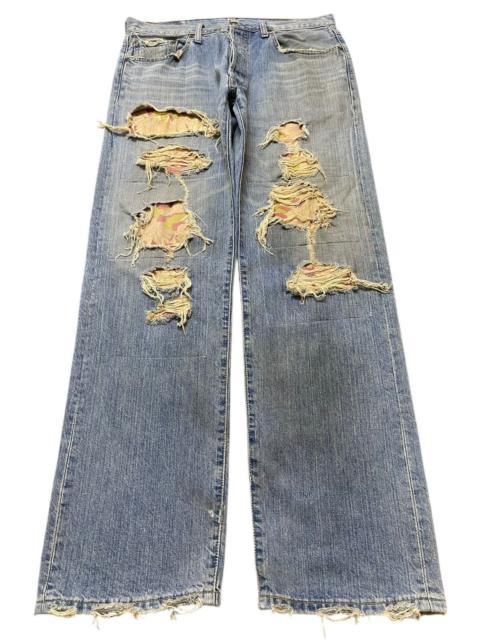 Other Designers Distressed Denim - Vintage 90 Levis 501 Distressed Style Loose Jeans