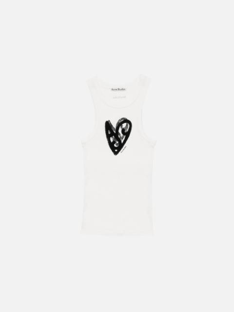 Acne Studios Logo tank top - Optic White