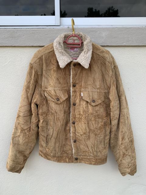 Levi's Levis Corduroy Trucker Sherpa Fleece Jacket Button No.527