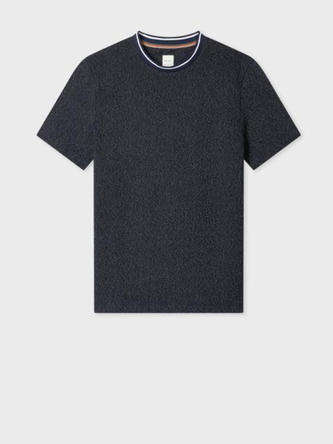 Paul Smith Navy Cotton-Pique Contrast Collar T-Shirt