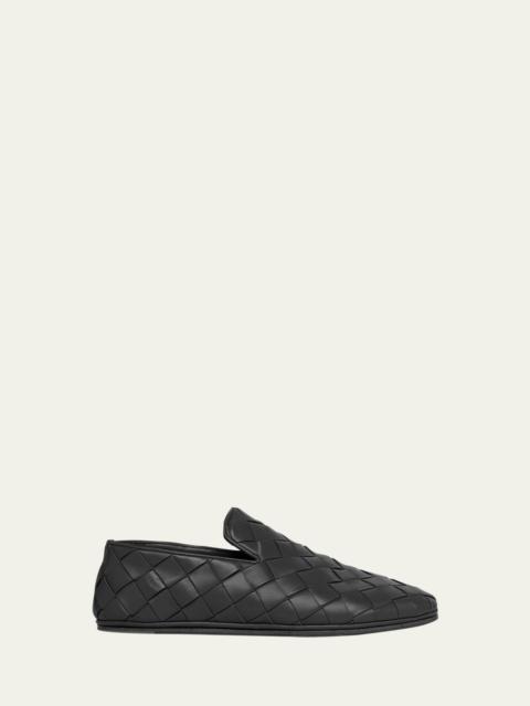 Bottega Veneta Men's Sunday Napa Intrecciato Slippers