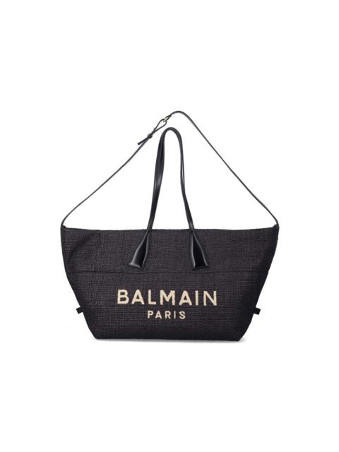 Balmain Balmain Track Tote Raffia Medium