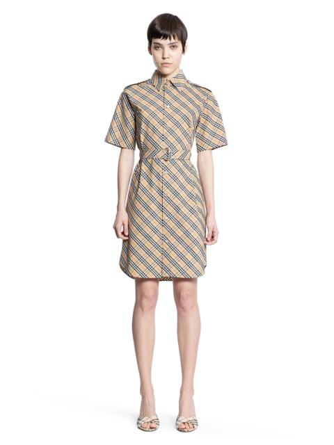 Burberry Check-Cotton-Shirt-Dress