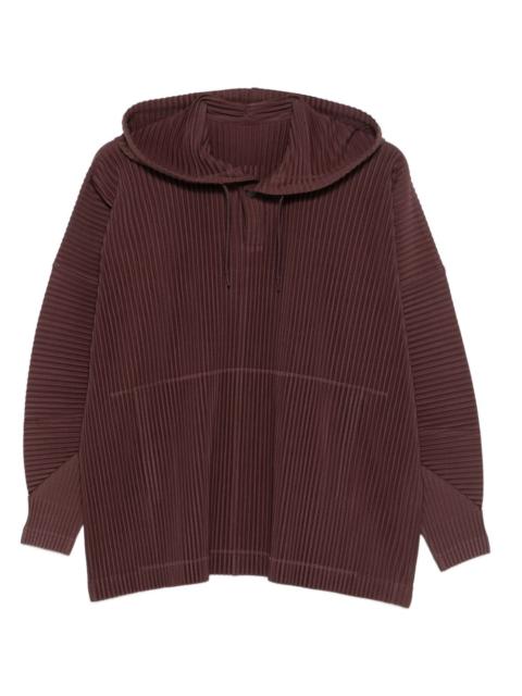 ISSEY MIYAKE pleated hoodie