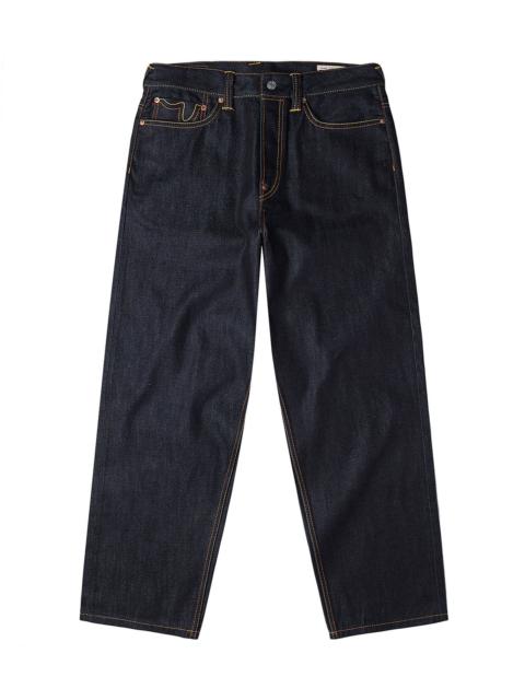 EVISU Red Daicock Print Loose Fit Jeans #2038