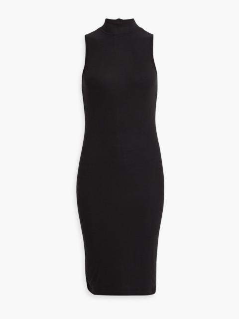Other Designers Ribbed stretch-modal turtleneck dress