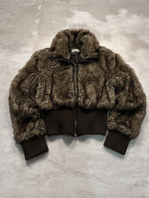 Other Designers Japanese Brand - Vintage Y2K LGB IfSixWasNine Style Faux Fur Bomber Jacket
