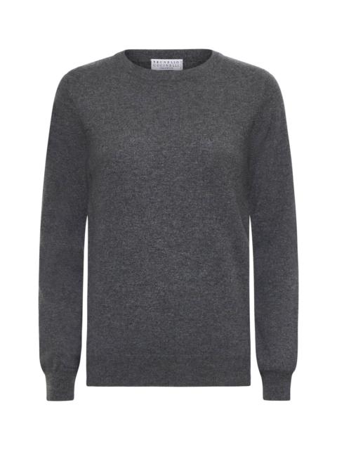 Brunello Cucinelli Lead cashmere crewneck sweater