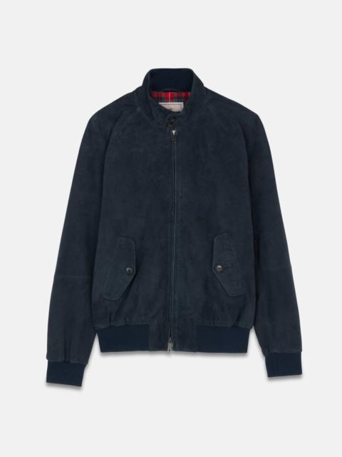 Baracuta Suede G9 Leather Jacket Navy