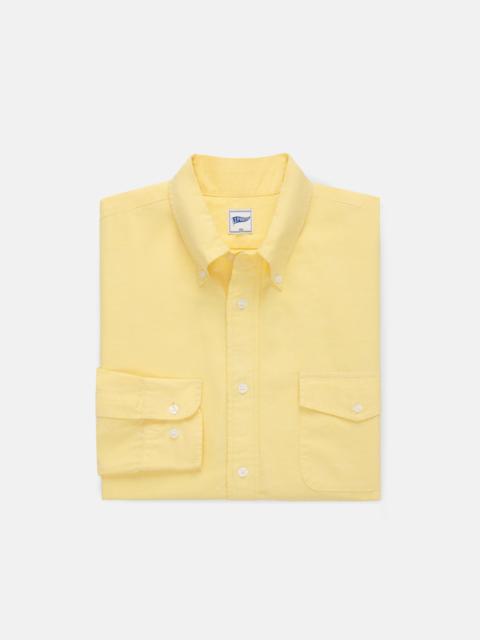 J. PRESS YELLOW ZEPHYR OXFORD SHIRT - TRIM FIT