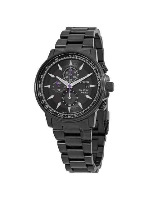 Other Designers Citizen Eco-Drive Marvel Black Panther Chronograph Black Dial Men's Watch CA0297-52W