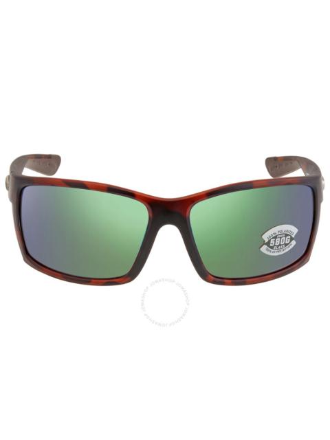 Costa Del Mar - Costa Del Mar REEFTON Green Mirror Polarized Glass Men's Sunglasses RFT 66 OGMGLP 64