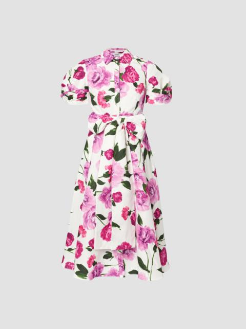 Erdem SHORT SLEEVE MIDI SHIRT DRESS