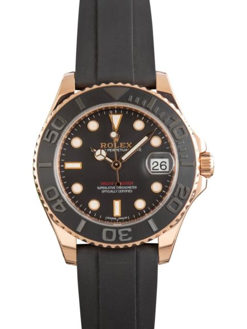ROLEX Rolex Yacht-Master 37 Black Dial 268655 Everose Gold