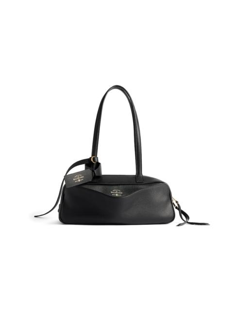 BALENCIAGA Women's Carrie Small Bowling Bag in Black