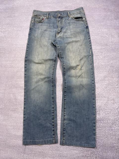 Other Designers Le Grande Bleu (L.G.B.) - Vintage 90s LGB Style Mud Washed Faded Distressed Denim Jean