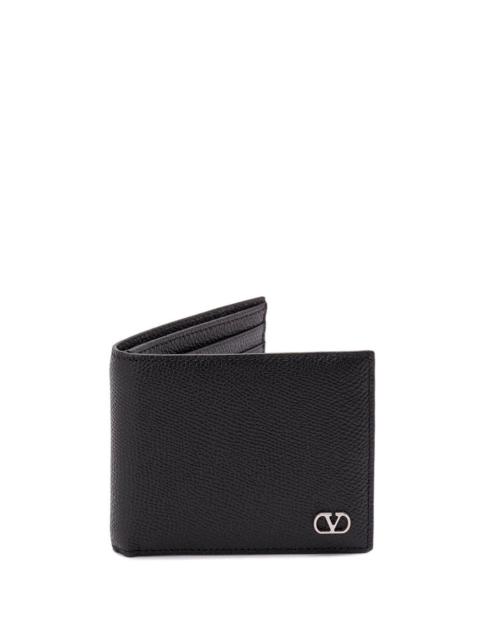 Valentino Valentino Garavani Men `Vlogo Signature` Leather Billfold Wallet