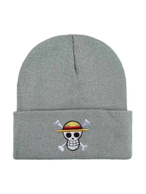 Other Designers Y2K Anime One Piece Skull Pirate Beanies Winter Warm Hat Cute Embroidery Cap Adult Kid