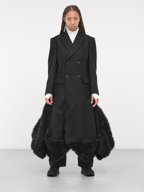 Faux Shearling Ruffled Overcoat