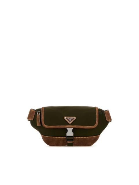 Prada Prada Two-Tone Re-Nylon And Suede Belt Bag