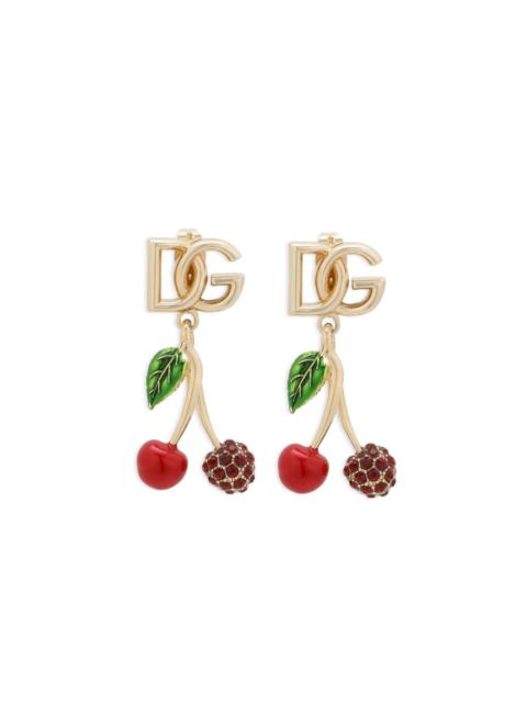 Dolce & Gabbana logo-lettering drop earrings