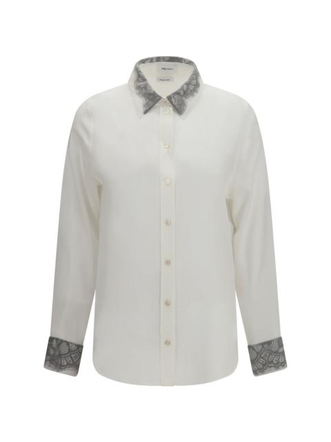 Alexander McQueen Alexander Mcqueen Women Floral Lace Detail Shirt