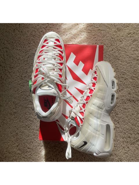 Nike AiR MAX 95 DOUBLE LACE SAiL COCONUT MiLK CHiLE RED AM95