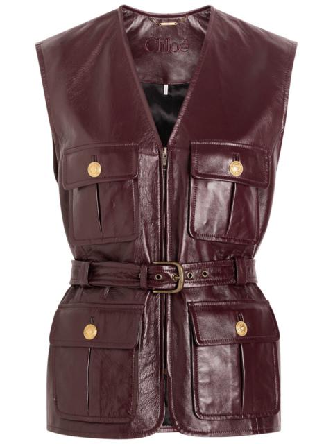 Chloé Chloe Leather Gilet