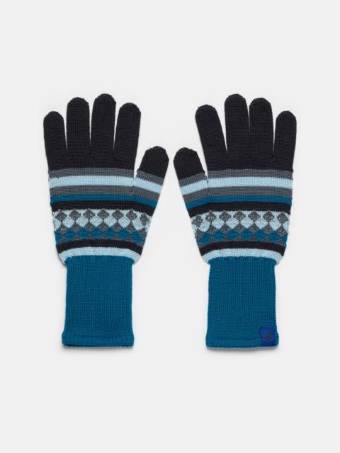 Asics Aquifolia Knit Glove in Anchor Grey/Sky