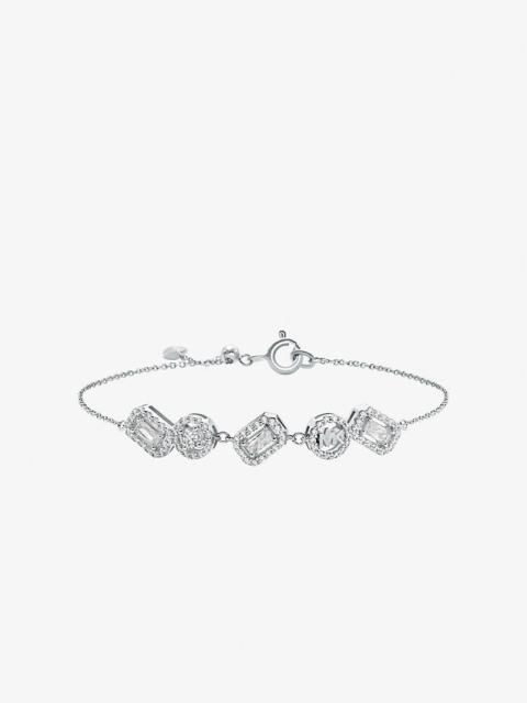MICHAEL KORS Precious Metal-Plated Sterling Silver Pavé Bracelet