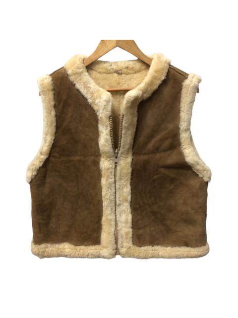 Other Designers Japanese Brand - Vintage japan unbranded faux fur sheepskin vest jacket