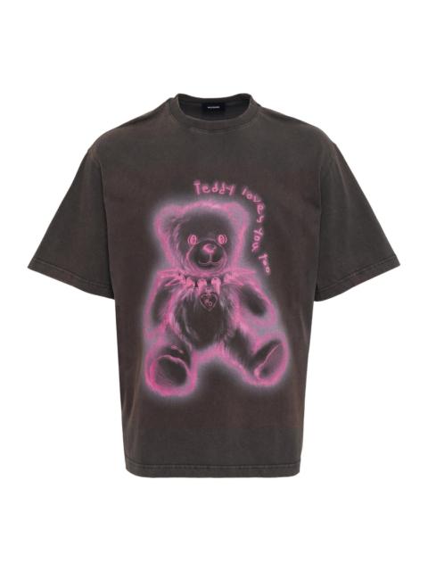 We11done Charcoal Teddy T-Shirt